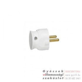 Legrand 2P Extra lapos dugvilla oldalsó bekötéssel fehér