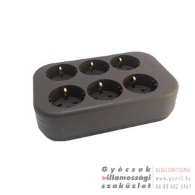 Legrand 6-os dugalj vezeték nélkül szürke