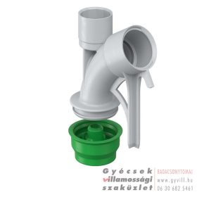 Kaiser Gégecső 30°-os kivezető betonba 20mm