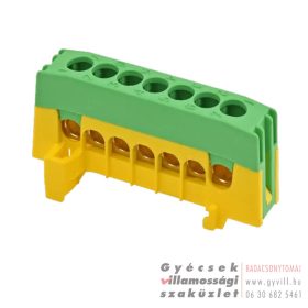 Kalapsínre rögzíthető sorkapocssín 7/16mm2 zöld/sárga