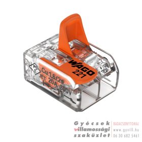 WAGO Vezeték összekötő 2x0,2-4mm2 karos