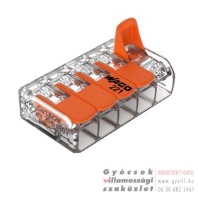 WAGO Vezeték összekötő 5x0,2-4mm2 karos
