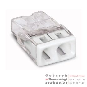 WAGO Vezeték összekötő 2x0,5-2,5mm2 tömör vezetékhez