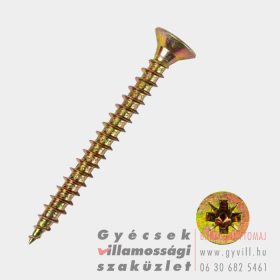 4x25 Faforgácslap csavar