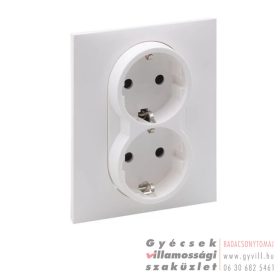 Legrand Suno 2x2P+F Csatlakozóaljzat fehér