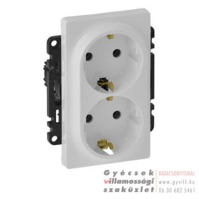 Legrand Valena Life 2x2P+F Csatlakozóaljzat fehér