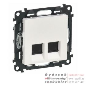 Legrand Valena Life 2xRJ45 Cat5e UTP aljzat fehér