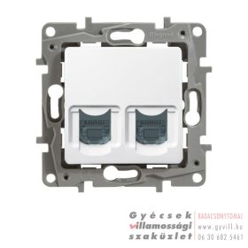 Legrand Niloé 2xRJ45 Cat5e UTP aljzat fehér