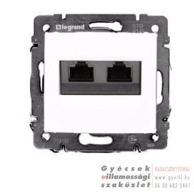 Legrand Valena 2xRJ45 Cat5e UTP aljzat fehér