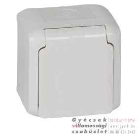   Legrand Forix Falon kívüli IP44 2P+F Csatlakozóaljzat szürke