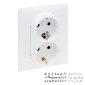 Legrand Niloé Step 2x2P+F csatlakozóaljzat fehér