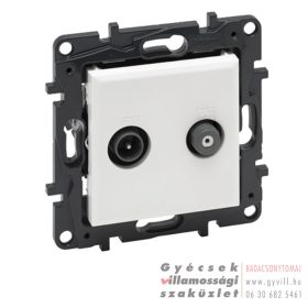 Legrand Niloé Step TV aljzat csillagpontos fehér