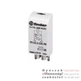 FINDER Relé LED+varisztor 230V AC/DC modul