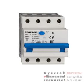 Schrack Kombinált Fi-relé 4P C 20A 30mA 6kA