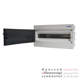   Schrack Süllyesztett kiselosztó 18 modul (1x18) átlátszó ajtó