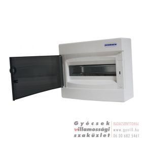   Schrack Falon kívüli kiselosztó 12 modul (1x12) átlátszó ajtó