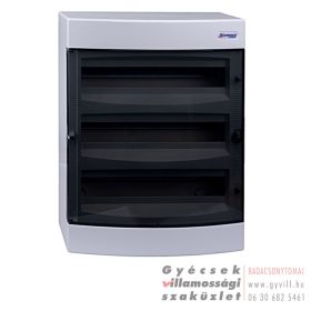   Schrack Falon kívüli kiselosztó 54 modul (3x18) átlátszó ajtó