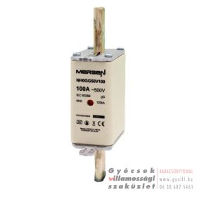 Biztosték NH0 100A/500V biztosító betét