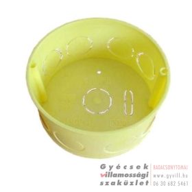 Szerelvénydoboz 80mm sárga IP20