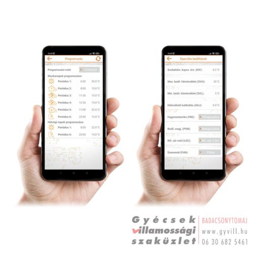 Computherm E400RF Wi-Fi Termosztát hűtés/fűtés vezeték nélküli