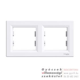 Schneider ASFORA K2 Kettes keret függőleges fehér