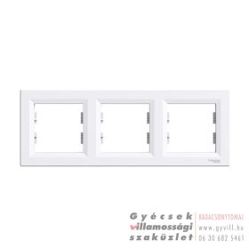 Schneider ASFORA K3 Hármas keret vízszintes fehér