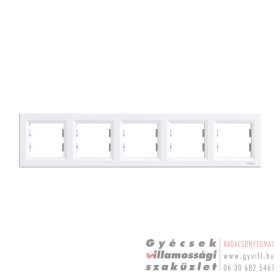 Schneider ASFORA K5 Ötös keret vízszintes fehér