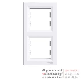 Schneider ASFORA K2 Kettes keret függőleges fehér