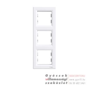 Schneider ASFORA K3 Hármas keret függőleges fehér