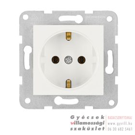 Schrack Visio S50 2P+F Csatlakozóaljzat fehér