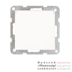   Schrack Visio S55 CUBIC 2P+F Csatlakozóaljzat csapófedéllel fehér