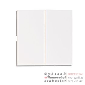 Schrack Visio S55 CUBIC Kettes billentyű fehér