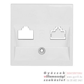 Schrack Visio 50/S50 1xRJ45 Fedlap UTP aljzathoz fehér