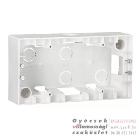 Schrack Visio 50/S50 K2 Kettes kiemelő keret fehér