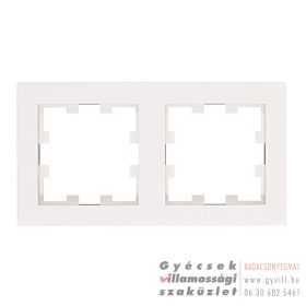 Schrack Visio S 55 Cubic K2 Kettes keret fehér