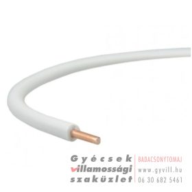  MCU tömör rézvezeték H05V-U 1x1 fehér
