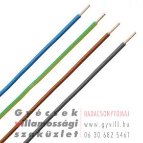 MCU sodrott rézvezeték H05V-K 1x2,5mm²