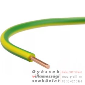  MCU tömör rézvezeték H07V-U 1x1,5 zöld-sárga