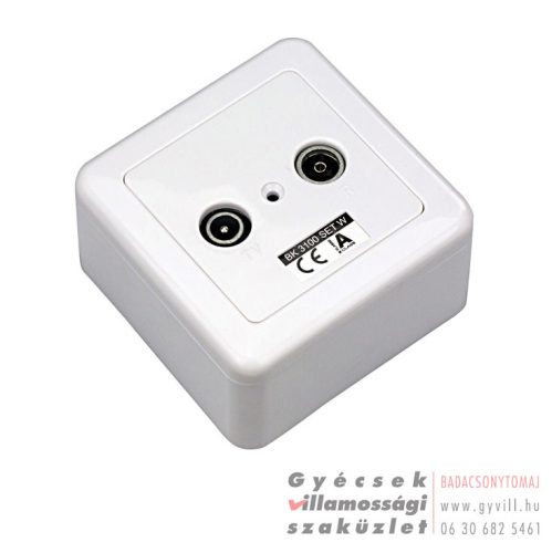 Schrack Visio S50/S55 Antenna végponti aljzat 2dB keret+doboz