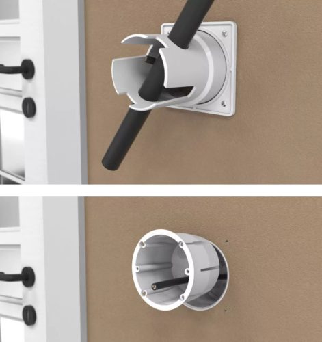 Kopos KEFZ80/VDZ KB Szerelvénydoboz készlet hőszigetelésbe utólag rögzíthető