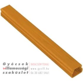   Kopos 20x20 műanyag csatorna tetővel világos barna 2m/szál