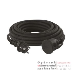   Emos Kültéri hosszabbító 10 m / 1 aljzat / fekete / gumi / 1,5 mm2