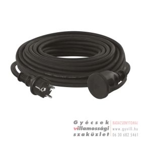  Emos Kültéri hosszabbító 25 m / 1 aljzat / fekete / gumi / 2,5 mm2