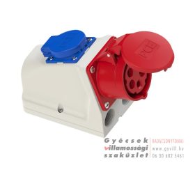 PCE Kombi dugalj 16A 400V 5P + 230V 3P falra