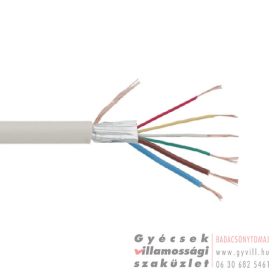 Riasztókábel réz árnyékolt 4x0,22 + 2x0,5mm²