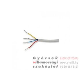 Riasztókábel réz árnyékolt 4x0,22mm²