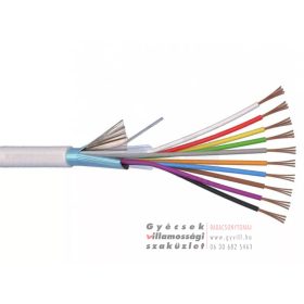 Riasztókábel réz árnyékolt 8x0,22 + 2x0,5mm²