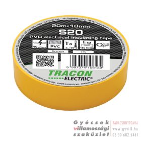 Tracon Szigetelőszalag sárga