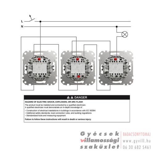 Schneider Sedna Keresztkapcsoló (107) fehér