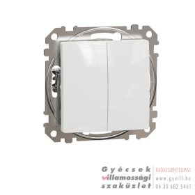 Schneider Sedna Kettős váltókapcsoló (106+6) fehér